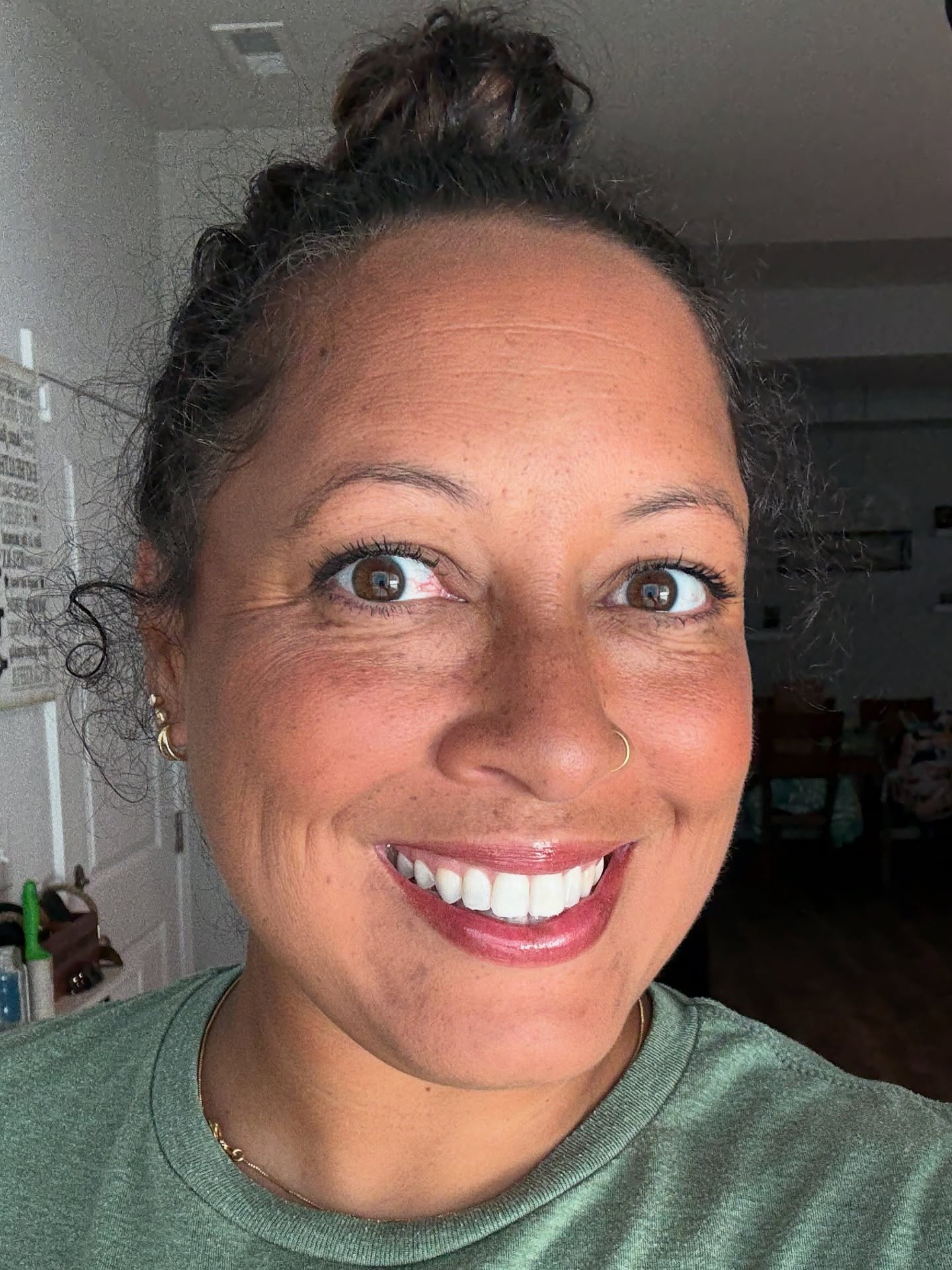 When you take selfies for the makeup, but end up more excited about how white your teeth are. 🤩