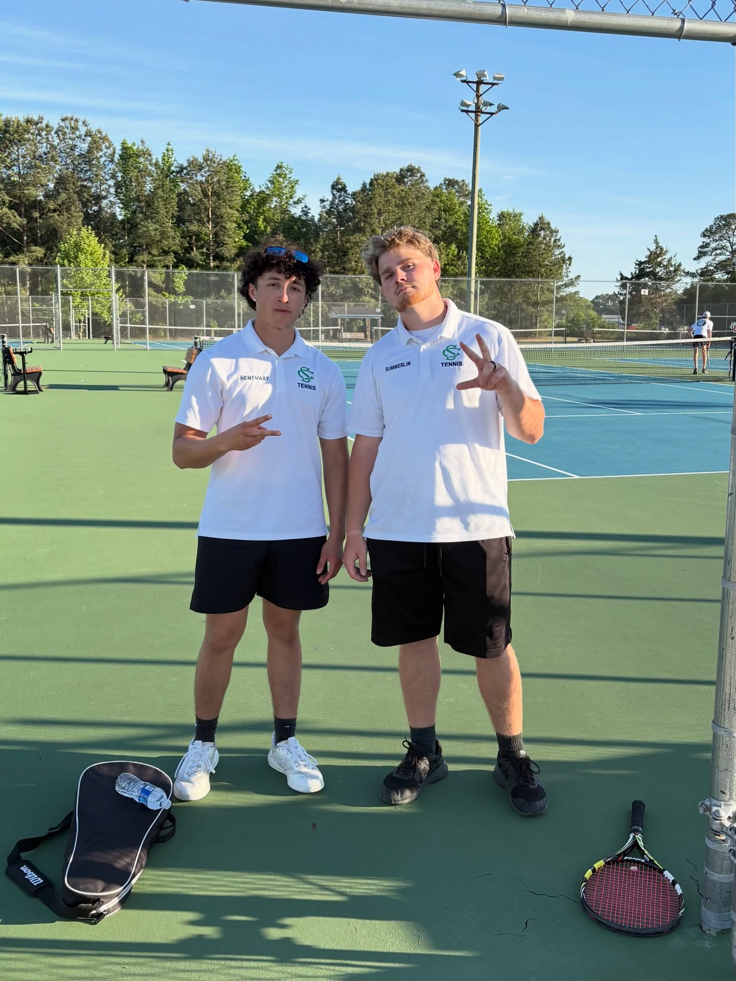 Always proud of these guys! 

Singles matches didn’t go their way but they pumped each other up and scored the win in doubles!

Ready for regionals!!