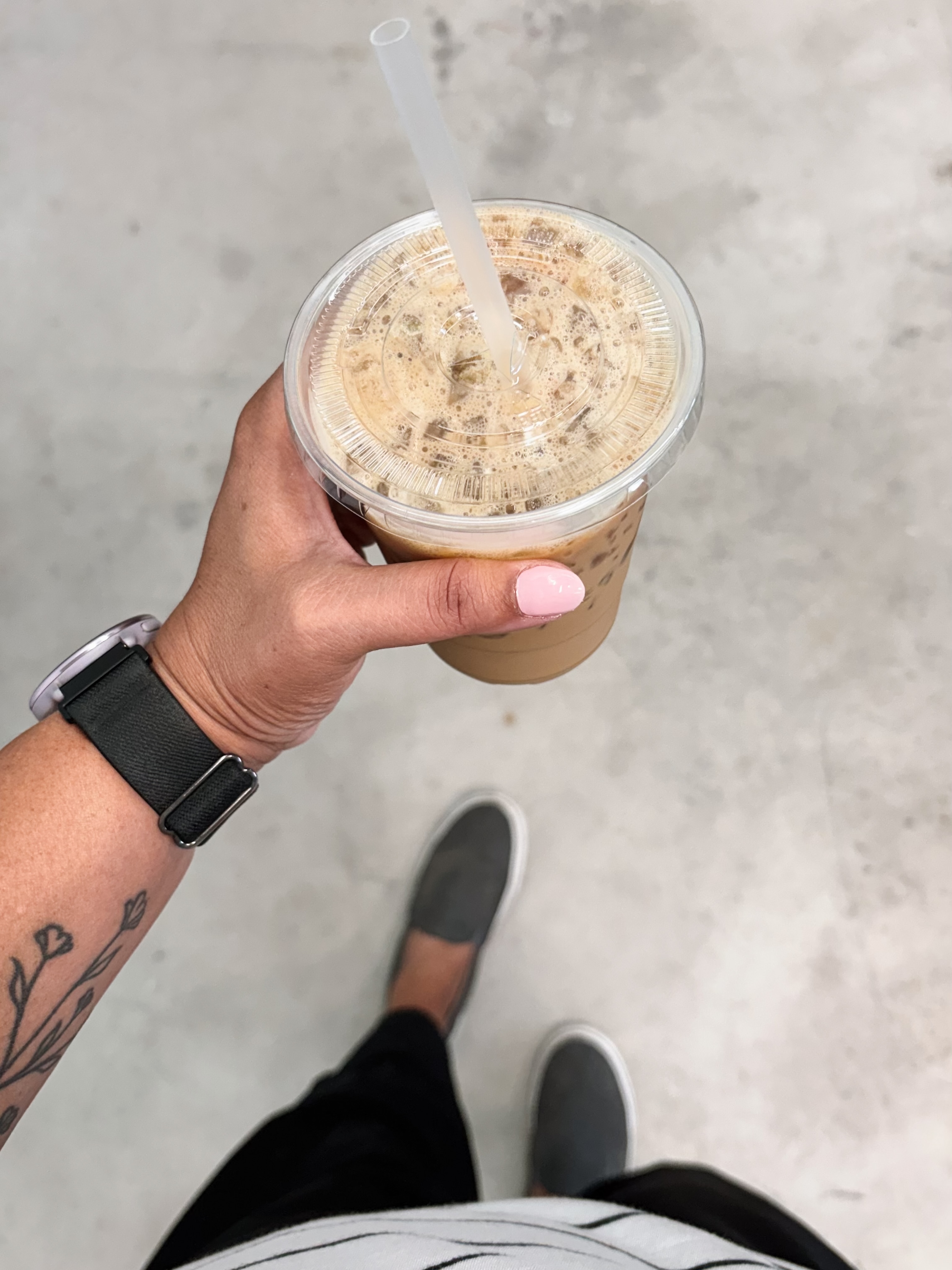 Going shopping is dumb. 

But it’s better when your nails are done without going to the salon + an iced coffee you made at home. 

I don’t make the rules.