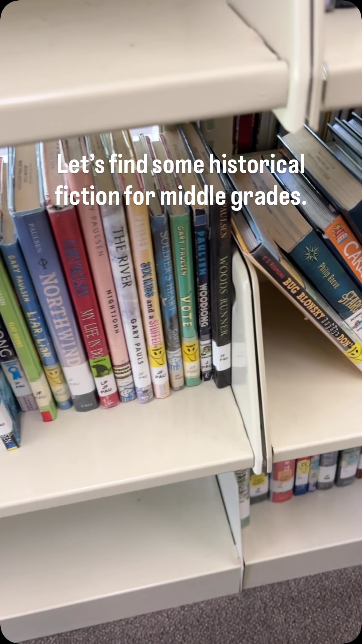 Need to engage your middle schooler with a historical fiction book? Here are some great ones that we have at the library right now!

Library Assistant | Reading is Cool | Read More Books