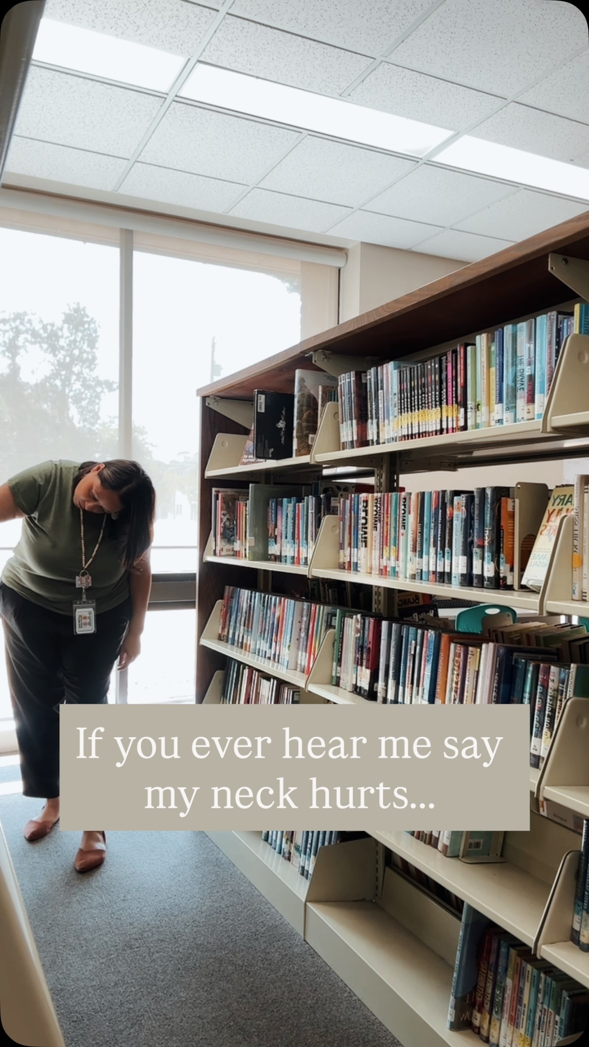 It’s from shelf reading. 😆😅 *crick crick*